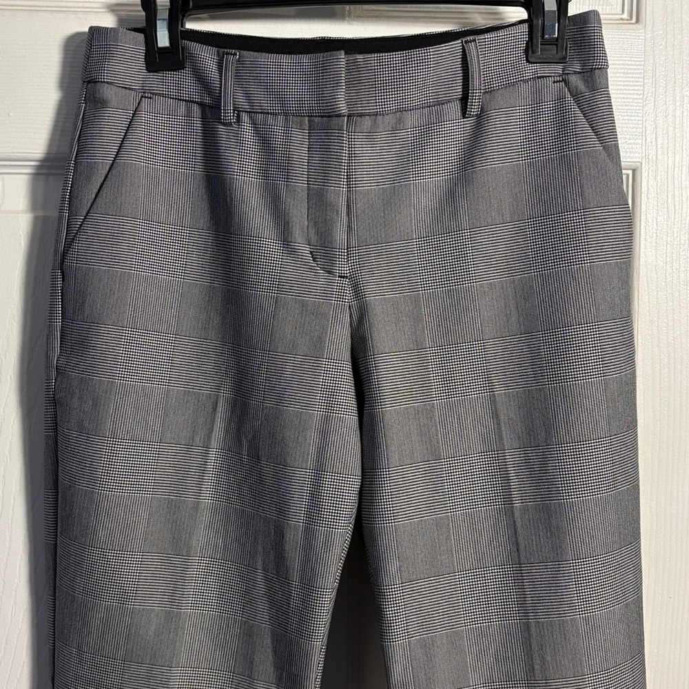Express Columnist Ankle Midrise Stretch Checker Pant Size 4